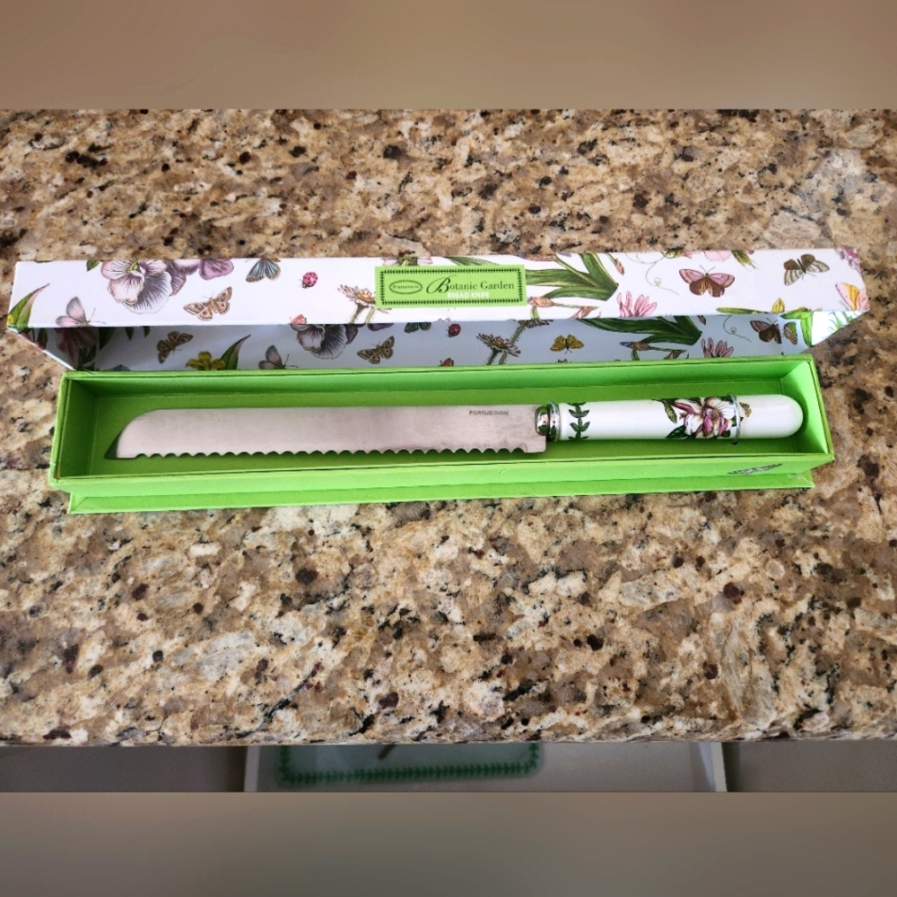 PORTMIERION GARDEN BOTANIC BREAD KNIFE NEW